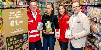 1 Euro für einen Teller warme Suppe: Große Billa-Spendenaktion