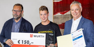 Bester Hochbaulehrling Niederösterreichs: Florian Haselsteiner