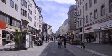 Meidlinger Hauptstraße vor großer Entsiegelung