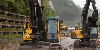 Hochwasser bei Taxenbach/ Tirol