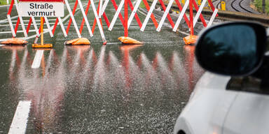 Hochwasser bei Taxenbach/ Tirol