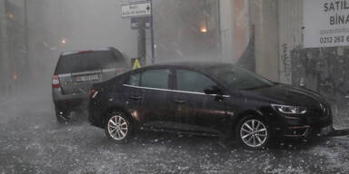 Istanbul Hagel Unwetter