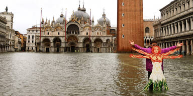 Unwetter in Italien: Markusplatz in Venedig überschwemmt