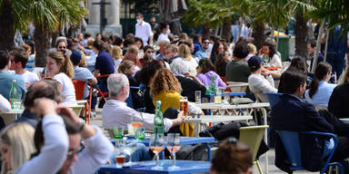 Frühling Sonne Wetter Wien Lokal