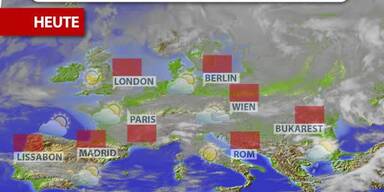 Aktuelle Wetterprognose für Freitag