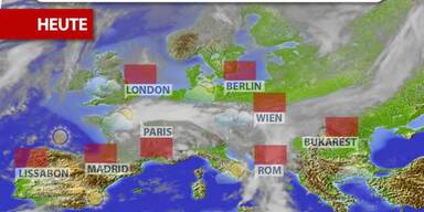 Aktuelle Wetterprognose für Freitag