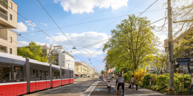 Brünner Straße: Baustart für Radweg-Lückenschluss 