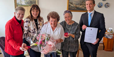 101. Geburtstag! Mödling überbringt Wünsche und Ehrengaben