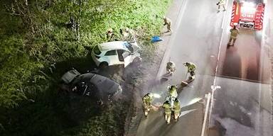 Frontalcrash forderte vier Schwerverletzte