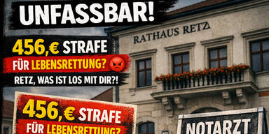 Unglaublich! Retz kassiert 456 Euro – weil für den Notarzt gekämpft wird