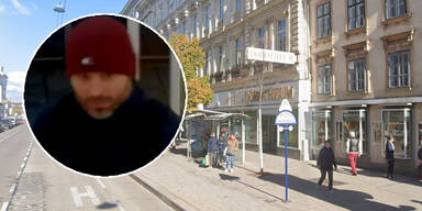 Dorotheum überfallen: Pistolen-Räuber mit roter Wollmütze gesucht