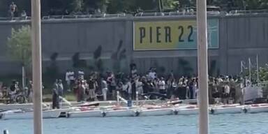 Großeinsatz auf der Donauinsel: Person vermisst