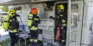 Brand Campingplatz