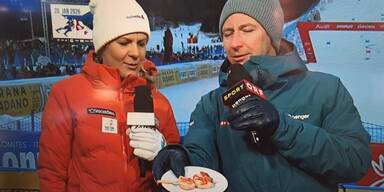 "Shrimps-Eis" sorgt für schlüpfrigen Moment im ORF