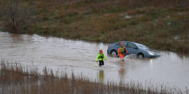 Hochwasser trifft Südfrankreich zu Weihnachten
