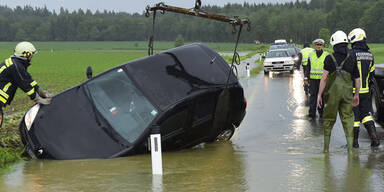 Unwetter überfluten Braunau