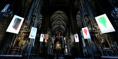 Arnulf-Rainer-Ausstellung im Stephansdom eröffnet