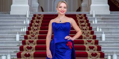 33 Karat am Opernball: Lidia Baich glänzt in Juwelen und Seibold-Couture