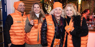 Charity-Punsch im Prater: VIPs schenkten gegen Gewalt aus 