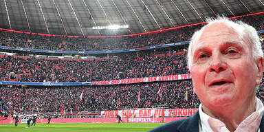 Bayern-Fans attackieren Ehrenpräsident Uli Hoeneß
