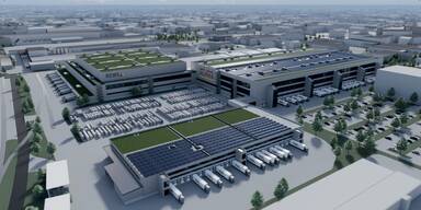 Minister staunt: So gigantisch ist neues REWE-Lager nahe Wien