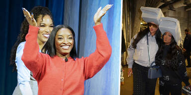 Fieser Troll: Warum hat Simone Biles eine Käsereibe am Kopf?