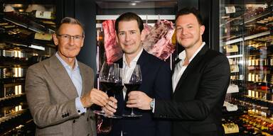 Boxwood-Reopening in Wien: Sebastian Kurz und Co genossen Luxus-Steaks
