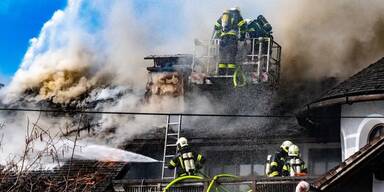 Dachstuhlbrand in Laakirchen 