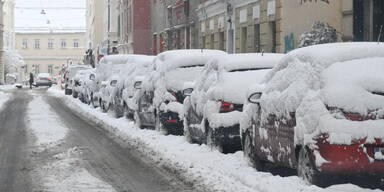 Schnee-Chaos: 100 Einsätze alleine in Wien