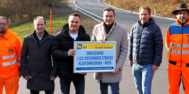 Erneuerung der L 122 Sieveringer Straße im Gemeindegebiet Klosterneuburg abgeschlossen