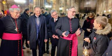 Die letzte Chance das Friedenslicht direkt von Florian zu bekommen 