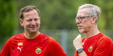 Bei Rapid rennt ab sofort der Stöger-Schmäh