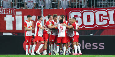 Salzburg feiert 5:0-Kantersieg gegen 10 Grazer