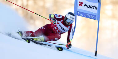 Brennsteiner führt im Riesentorlauf von Val d'Isere
