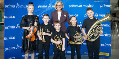 LH Mikl-Leitner freut sich mit jungen Musikern: "prima la musica 2026“