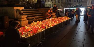 Gedenkkerzen Graz Amoktat 