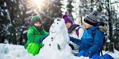 Schneemann bauen
