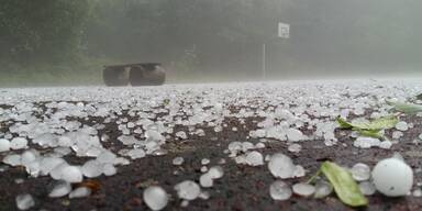 Schwere Unwetter: Hier gab es Riesen-Hagelkörner 