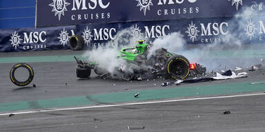 Familie und Freundin sahen vor Ort Horror-Crash von F1-Star