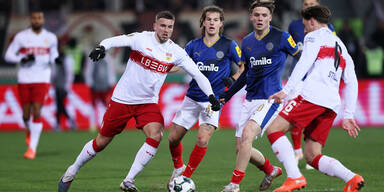 Stuttgart nach 3:0 in Kiel im Halbfinale des DFB-Pokals