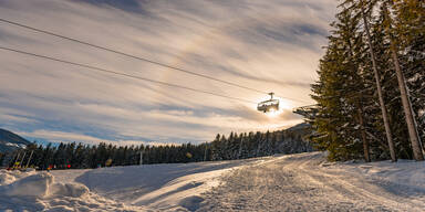 Winterlandschaft, Schnee, Skilift, Sessellift, Bäume, Schladming