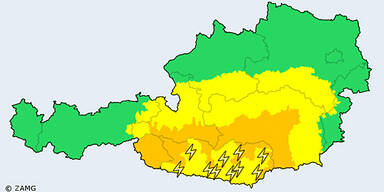 Unwetterkarte