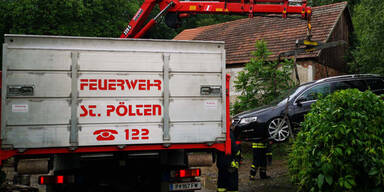 Land unter in St.Pölten-St.Georgen