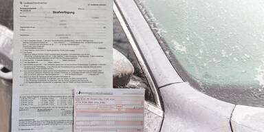 Strafe für Enteisen Wien