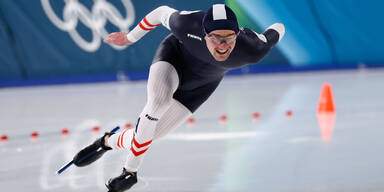 Eisschnellläufer Gschwentner über 500m Letzter