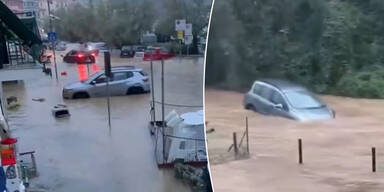 Sintflut-Regen sorgt in Italien für absolutes Chaos