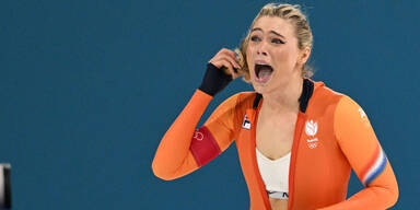 Skate-Queen Leerdam zeigt BH - und kassiert Millionen