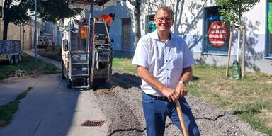 Grüner Spatenstich am Kramreiterweg in Wien-Floridsdorf 