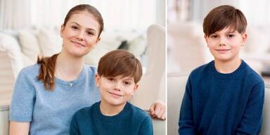 10. Geburtstag: Schweden-Prinz Oscar strahlt neben Schwester Estelle