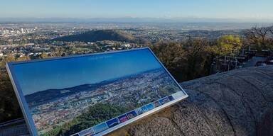 Erklärtafel am Pöstlingberg